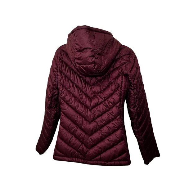 MICHAEL Michael Kors Reversible Packable Hooded Chevron Jacket size S New - Picture 7 of 12